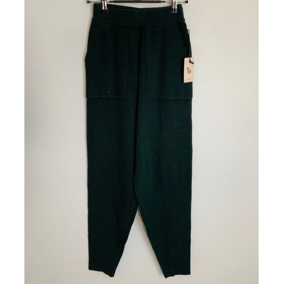 Sincerly Jules Pants - Sincerely Jules Green knit pants NWT size xs